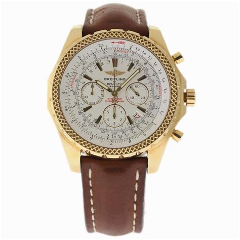 breitling bentley white gold|breitling bentley pre owned.